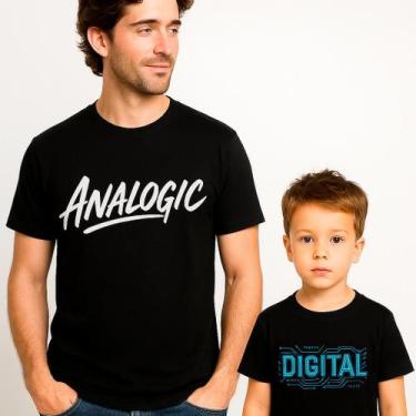 Imagem de Kit Camisetas Premium Tal Pai Tal Filho - Camiseta Masculina Analogic 