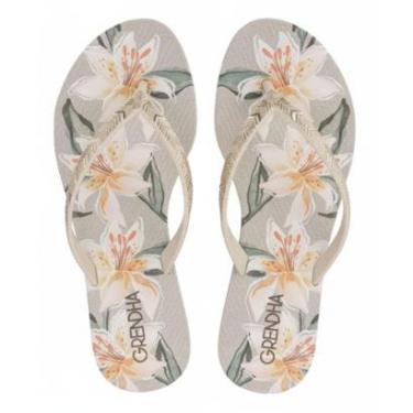 Imagem de Chinelo Feminino Grendha Amor em Flor Confortável Elegante Macio Dia a Dia Original-Feminino