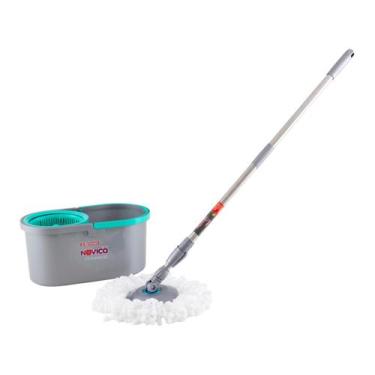 Imagem de Mop Compacto Lava e Seca com Balde de 10 Litros Cabo Ergonômico Noviça