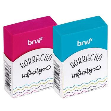 Imagem de Borracha Escolar Infinity B00310 Rosa e Azul - BRW