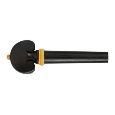 Imagem de Cravelha Avulsa 7mm em Ébano Coração para Violino 4/4 - Orquezz