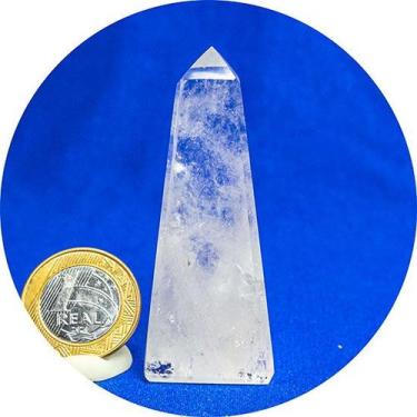 Imagem de Obelisco Quartzo Cristal Pedra Natural 8 a 10 cm 50 a 100g - Tipo B - 