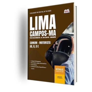 Imagem de Apostila Prefeitura de Lima Campos-MA - Comum - Motorista AB, B, D e E