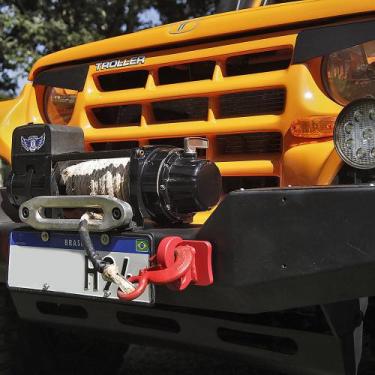 Imagem de Ponto Ancoragem ParaChoque Dianteiro Troller Gancho-Vermelho - Maxx Di