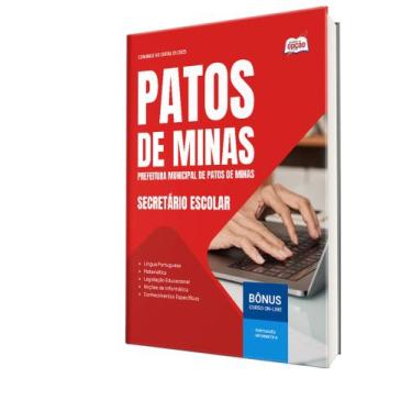 Imagem de Apostila SME Patos de Minas-MG - Secretário Escolar - Apostilas Opção