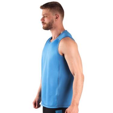 Imagem de Regata Runner Masculina Sprints 04506, Azul, M