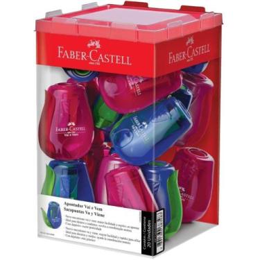Imagem de Apontador com Deposito Vai e VEM 2 Cores DP.C/20 - FABER-CASTELL