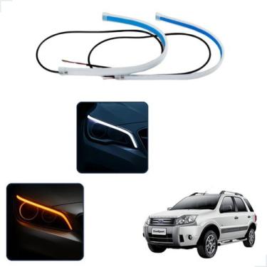 Imagem de Kit Fitas Led DRL Farol + Seta 12v 60cm Ecosport 2011 2012 - Light Str