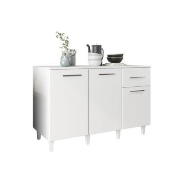 Imagem de Balcão Larissa 3 Portas e 1 Gavetas com Tampo 120 cm - Loja DoceLar, B
