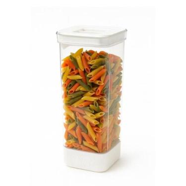 Imagem de Pote Hermético Porta Mantimentos Tampa Cozinha 2000ml Branco - Baker's