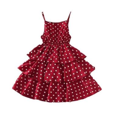 Imagem de Vestido Preto De Bolinhas Para Meninas De 4 a 12 Anos, Roupas Casuais 