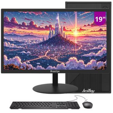 Imagem de Computador Pc Cpu Completo Intel Core I5 8gb HD 500gb Windows 10 Trial Monitor 19 Led H...
