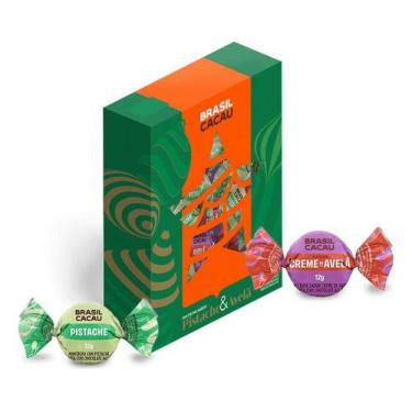 Imagem de Chocolate Natal Brasil Cacau Caixa Minitrufas Pistache Avelã