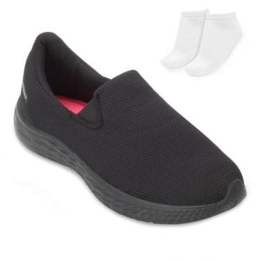 Imagem de Tênis Slip On Rainha Dream IV e Meia RA24, Preto, 35