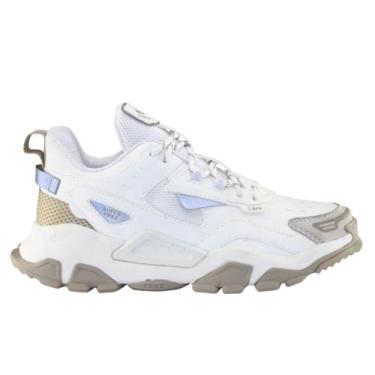 Imagem de Tênis Masculino Skate Original Casual Sk8 Qix Adulto Trek, Branco, Rat