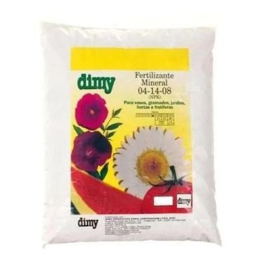 Imagem de Adubo NPK 04-14-08 Dimy 500g Fertilizante Para Floração Raízes Fortes 
