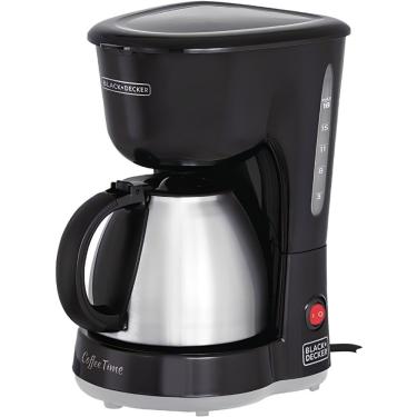 Imagem de Cafeteira Elétrica Black + Decker CM15-BR Jarra Aço Inox 18 Xícaras Preto 600W 110V
