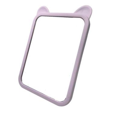 Imagem de Espelho De Mesa Dobrável Moldura Gatinho Maquiagem - Inter, Lilas