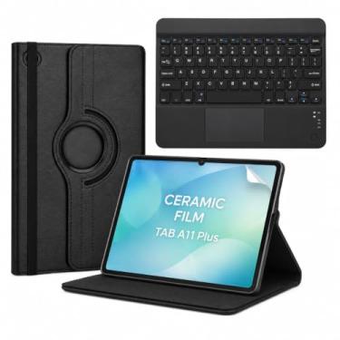 Imagem de Kit Completo Capa Para Tab Samsung A11+/A9+ Plus de 11 Polegadas +Película +Teclado TrackPad