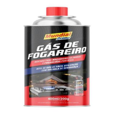 Imagem de Refil Gás De Fogareiro E Maçarico Culinário Mundial Prime 400ml/200g -