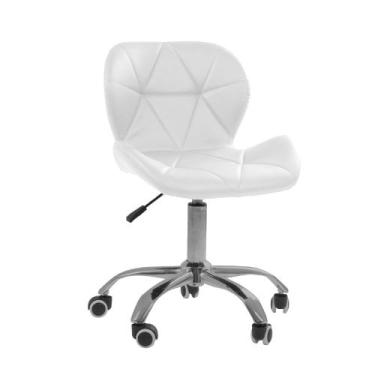 Imagem de Cadeira Office Eiffel Slim Base Giratória Oficial - Branco - Oficial W
