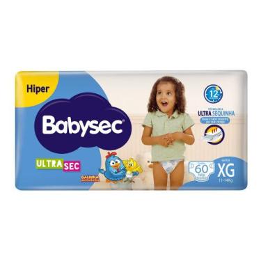 Imagem de Fralda Infantil BabySec UltraSec XG com 60 unidades