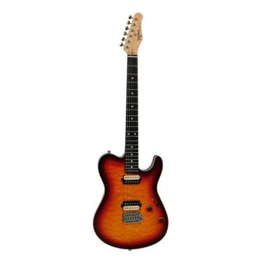Imagem de Guitarra Tagima Grace700 Cacau Santos HB Honeyburst, Sumburst