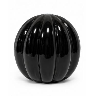 Imagem de Esfera Murano Preto Lisa Tamanho M 10x10cm  Casa Del Grande