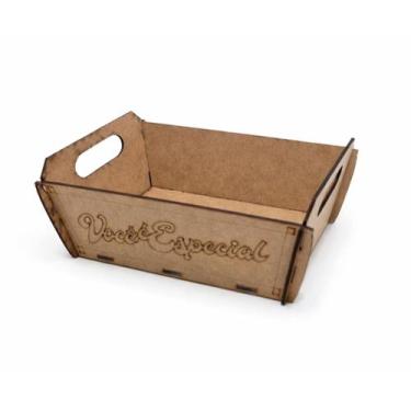 Imagem de Kit 10 Bandejas Decorativas em MDF com Alças 22x16x8cm - DoniArts