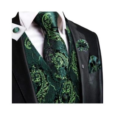 Imagem de Colete Masculino Jacquard Para Casamento E Festa De Negócios, Conjunto