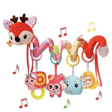 Imagem de Brinquedos de carrinho ORZIZRO para bebês de 0 a 6 meses com chocalhos
