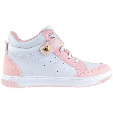 Imagem de Tenis Feminino Infantil Cano Baixo Brilho Kidy Ortopedico, Branco, 26
