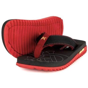 Imagem de Chinelo Sandália Kenner Kivah Collab Flamengo Infantil - Preto+Vermelh