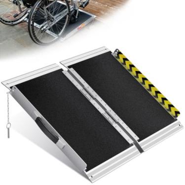 Imagem de Rampa de cadeira de rodas portátil VNN 60 cm Alumínio antiderrapante 6