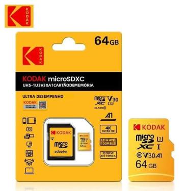 Imagem de Cartão Micro SD Kodak De Alta Velocidade 32GB-256GB Classe 10 U3 UHS-I