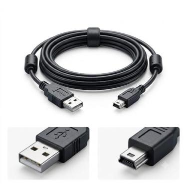 Imagem de Cabo Carregador Compatível para Controle Ps3 playstation 3 Com Filtro 