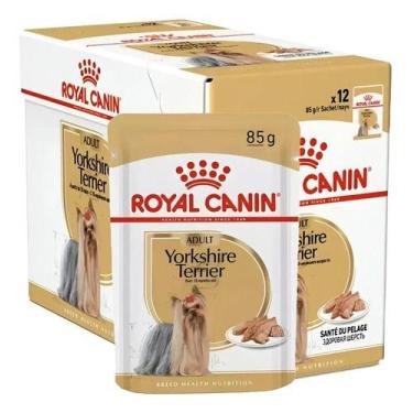 Imagem de Ração Úmida Royal Canin Yorkshire Cão Adulto 85g Caixa 12un