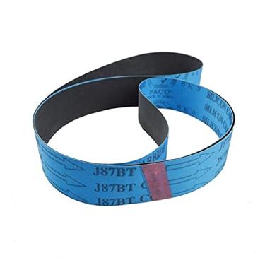 Imagem de 2 peças silicone carboneto de lixamento de lixamento flexível de lixa de polimento para cobre alumínio jade madeira cristal YYDFPIIA (Grit : P100, Size : 762x25mm)