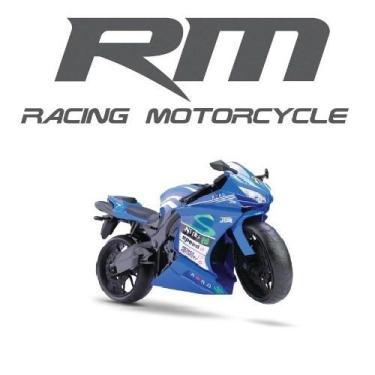 Imagem de Moto Racing Motorcycle 34,5CM azul Roma 0905