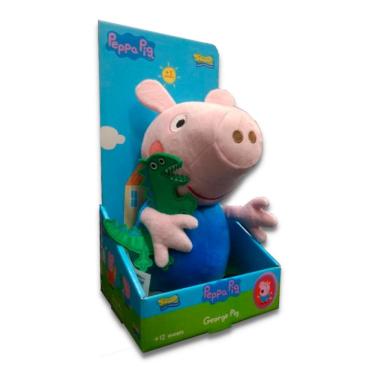 Dinossauro de Pelucia do George do Desenho Peppa Pig 20cm