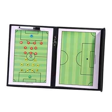 Imagem de YIJU Tábua de treinamento magnética para treinadores de futebol de prancheta com apagador a seco, caneta, Futebol americano