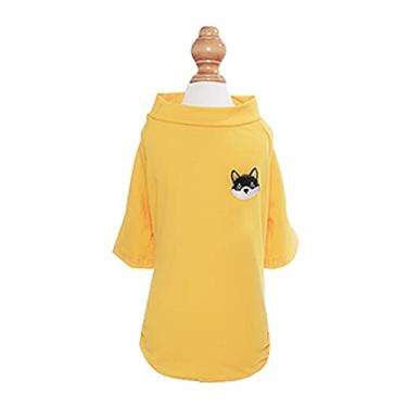 Imagem de Blusa de cachorro desenho animado estampa animal de duas pernas algodão gola redonda camiseta pulôver macio lavável verão pequeno gato roupa M