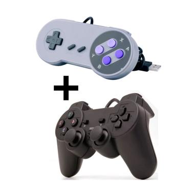 Controle Super Nintendo Snes Joystick Usb Emulador Pc em Promoção é no  Buscapé