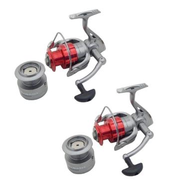 Imagem de Kit 2 Molinetes Marine Sports Prisma 4000 FD 5 Rol Carretel Extra