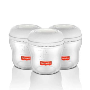 Imagem de Kit 3 Frascos para Armazenar Leite 150ml Mom`s Essentials - Fisher-Price