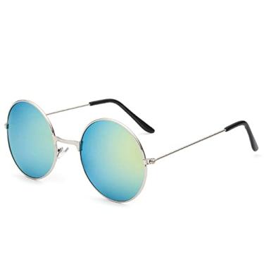 Imagem de Óculos de sol de pilotos redondos femininos para mulheres vintage prata ouro preto moldura masculina óculos de sol masculino feminino retrô, redondo, não 13, china