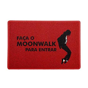 Imagem de Capacho/Tapete 60 x 40 cm - Faça o Moonwalk Vermelho, Beek Geek's Stuff