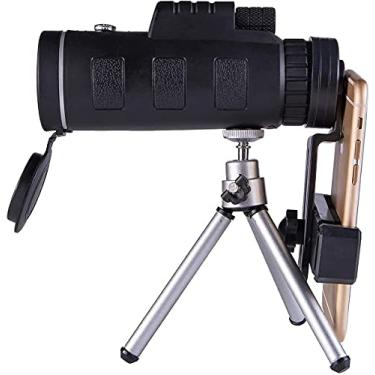 Imagem de Telescópio monocular para smartphone de alta potência 40 x 60 pequeno telescópio portátil profissional adulto à prova d'água bak4 prisma com tripé bússola para iPhone Camping Little Surprise