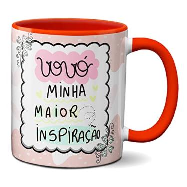 Imagem de Caneca Presente Dia Dos Avós Vovó Minha Maior Inspiração (Vermelha)