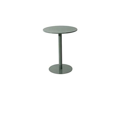 Imagem de Mesa de canto de mesa lateral sofá nórdico mesa de canto lateral quarto varanda simples sala de estar mesa de centro pequena mesa redonda mini mesa pequena mesa de chá mesa de centro (cor: verde)